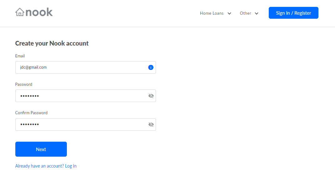Creating a Nook Account Nook We