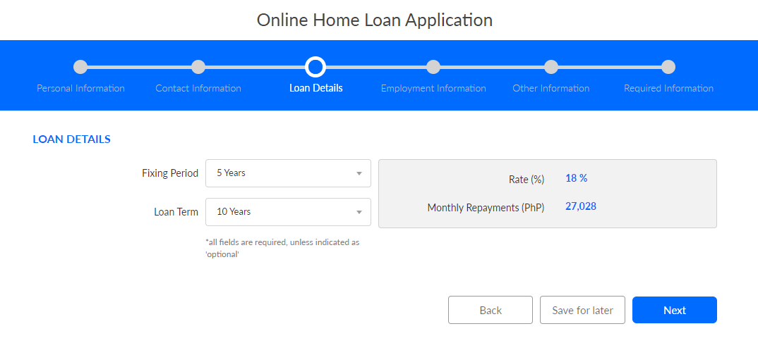 Nook Home Loans - Home Loan Application Wizard 3