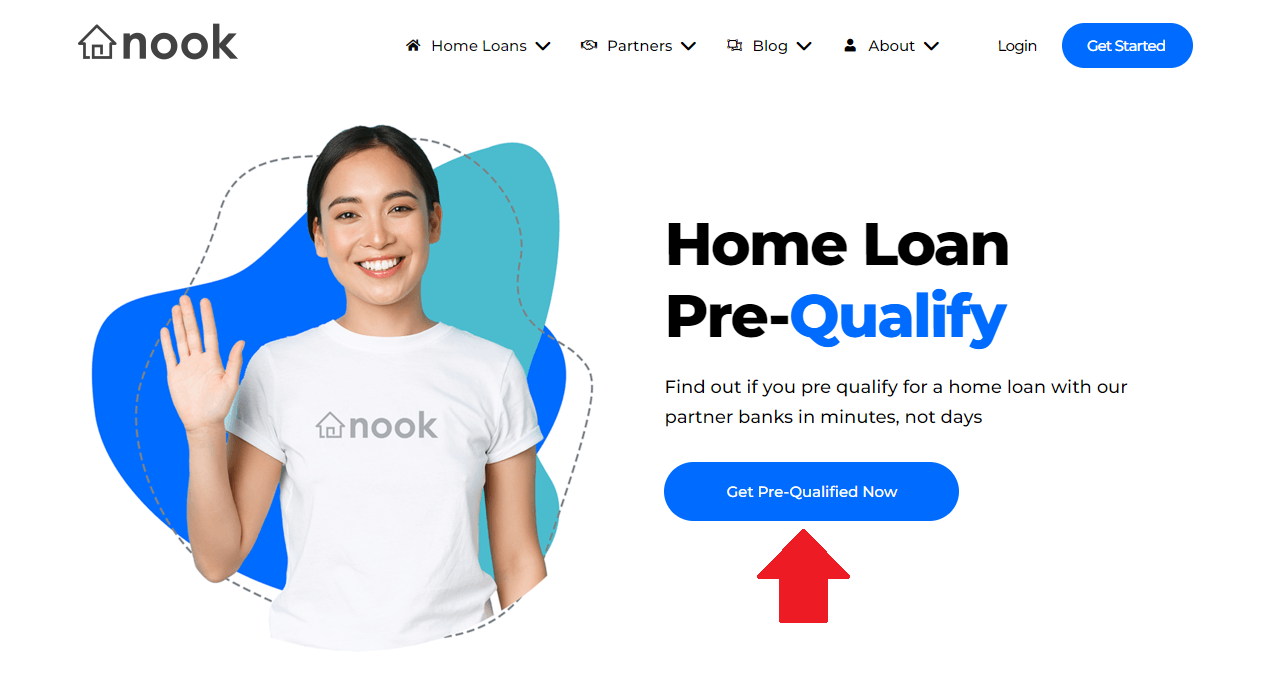 Nook Home Loans - Homepage Start Pre-Qualification