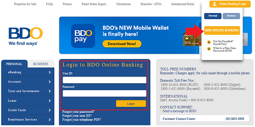 Bdo Homepage