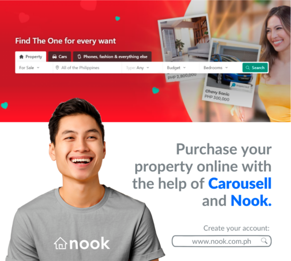 Carousell and Nook bands together to help Filipinos in buying their own home